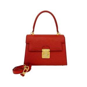 FENDI Red Leather Shoulder Bag